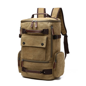 men's backpack vintage canvas backpack school bag men's travel bags large capacity backpack  laptop backpack bag high qualit