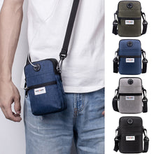 Load image into Gallery viewer, Men's Shoulder Bag Men Diagonal Mini Shoulder Multi-Function Mobile Phone Bag Outdoor Sports Bag