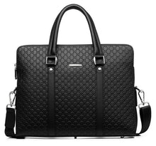 Load image into Gallery viewer, Double Layers Men's Microfiber Synthetic Leather Business Briefcase Casual Shoulder Bag Messenger Bag Laptop Handbag Travel Bag