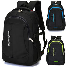 Load image into Gallery viewer, Men's Nylon Computer Solid Color Backpack Leisure Travel Wild Design Large Capacity Student School Bag Handsome Youth Backpack