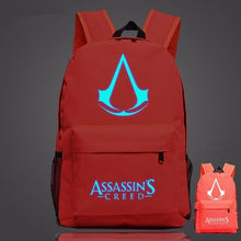 Load image into Gallery viewer, 2019 Lumious Assassins Creed mochila Game Kids Baby&#39;s School bags for Teenagers Boys Girls student bagpack Bolsa escola