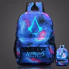 Load image into Gallery viewer, 2019 Lumious Assassins Creed mochila Game Kids Baby&#39;s School bags for Teenagers Boys Girls student bagpack Bolsa escola