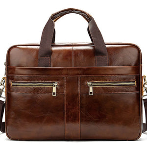 WETSTAL Business Men's Briefcases Men's Bag Genuine Leather Messenger Bags Laptop Bag Leather Briefcase Office Bags for Men 2019