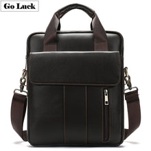 Load image into Gallery viewer, 2019 New A4 File 13.3&#39; Laptop Computer Business Briefcase Portfolio Men Genuine Leather Handbag Men&#39;s Shoulder Messenger Bag