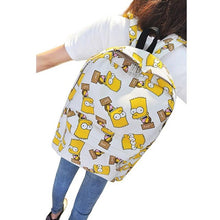 Load image into Gallery viewer, Fashion Large Capacity Women's Men's Cartoon Printing Canvas Travel Backpack School Bag Girls Leisure Shopping Rucksack Mochila