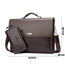 Load image into Gallery viewer, 2019 Brand Men Bag Real Genuine Leather Men&#39;s Briefcase Famous Brand Designer Shoulder Bags Laptop Messenger Bag Men Handbag