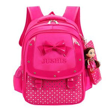 Load image into Gallery viewer, 3Pcs/Set Kids &amp; Baby&#39;s Bags Girls School Bags Primary School Backpack Child Bowknot Heart Dot School Bag Children&#39;s Backpacks