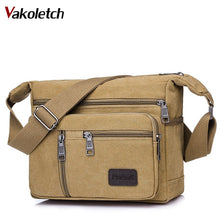 Load image into Gallery viewer, Casual Travel Men&#39;s Crossbody Bag Luxury Men Messenger Bags 2019 New Fashion Men&#39;s Bags High Quality Men Canvas Bag KL536