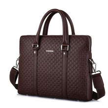 Load image into Gallery viewer, Double Layers Men's Microfiber Synthetic Leather Business Briefcase Casual Shoulder Bag Messenger Bag Laptop Handbag Travel Bag