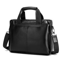 Load image into Gallery viewer, Osmond Men Genuine Leather Handbags Casual Leather Laptop Bags Male Business Travel Messenger Bags Men&#39;s Crossbody Shoulder Bag