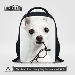 Dispalang Kids Small Backpacks Animal Cute Dog Print School Bags For Kindergarten Girls Shoulder Book Bags Baby's Travel Bags