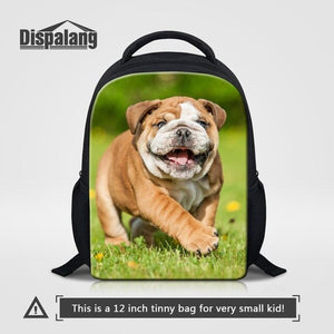 Dispalang Kids Small Backpacks Animal Cute Dog Print School Bags For Kindergarten Girls Shoulder Book Bags Baby's Travel Bags