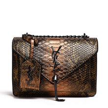 Load image into Gallery viewer, Brand Small square Bag Fashion New Women&#39;s Bag Handbag high quality Snake pattern shoulder Messenger Bag luxury Female Bag Purse