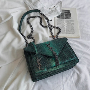 Brand Small square Bag Fashion New Women's Bag Handbag high quality Snake pattern shoulder Messenger Bag luxury Female Bag Purse