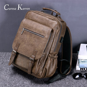 Hot new sales men's retro fashion multi-function large capacity backpack travel business backpack trend bag computer bags