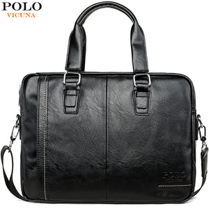 VICUNA POLO New Arrival High Quality Leather Man Messenger Bag Bag Set Brand Men's Briefcases Business Laptop Men Handbag