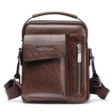 Load image into Gallery viewer, Litthing Men&#39;s Luxury PU Leather Fashion Shoulder Bags 2019 New Business Durable Casual Hard-wearing Zipper Messenger Bags