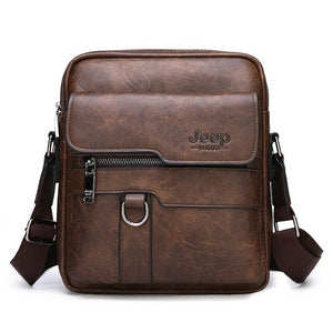 Men's messenger bag business leisure handbag men's split leather shoulder bag large capacity