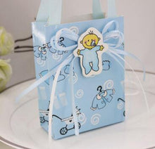 Load image into Gallery viewer, Free Shippping 12X Pink/ Blue nipple/baby&#39;s bottle paper candy bag favor candy box favour box girls boys birthday baby show gift