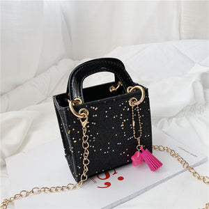 Children's Bag Korean Version 2019 New Sequin Bag Children's Single Shoulder Bag Mini Handbag Baby Straddle Bag