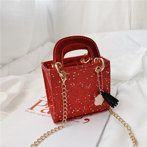 Children's Bag Korean Version 2019 New Sequin Bag Children's Single Shoulder Bag Mini Handbag Baby Straddle Bag