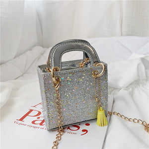 Children's Bag Korean Version 2019 New Sequin Bag Children's Single Shoulder Bag Mini Handbag Baby Straddle Bag