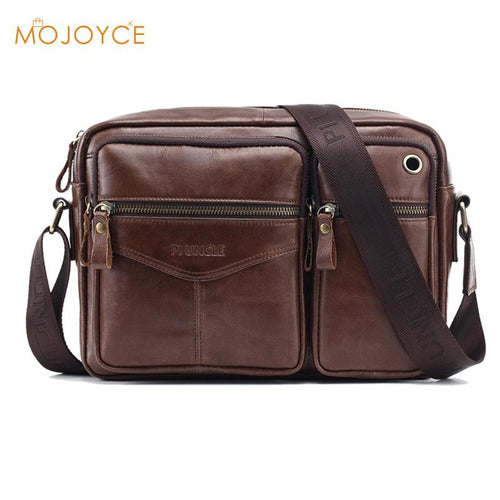 New Casual Men's Business Genuine Leather Mini Crossbody Bag Fashion Retro Travel Crossbody Handbags High Quality Dropshipping