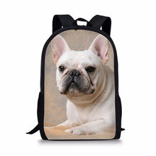 Load image into Gallery viewer, Schoolbag for Girls Pug Dog Bulldog Printed Backpack Kids Baby's Bags Bookbag Girls Backpacking Rucksack Mochila Escolar