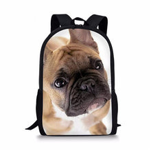Load image into Gallery viewer, Schoolbag for Girls Pug Dog Bulldog Printing Backpack Kids Baby's Bags Bookbag Girls Backpacking Rucksack Mochila Escolar