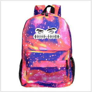 Billie Eilish Backpacks Women/Men's School Bags Laptop Travel Bags Teenage Notebook Backpack Fashion Nylon Mochila machila Bag