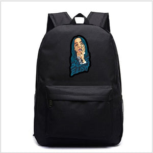 Billie Eilish Backpacks Women/Men's School Bags Laptop Travel Bags Teenage Notebook Backpack Fashion Nylon Mochila machila Bag