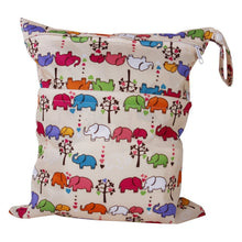 Load image into Gallery viewer, Baby's Cloth Waterproof Diaper Bag Reusable Washable Diaper Bag, Double Zipper