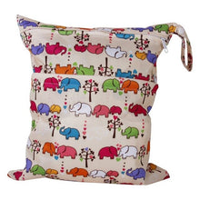 Load image into Gallery viewer, Baby's Cloth Waterproof Diaper Bag Reusable Washable Diaper Bag, Double Zipper