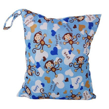 Load image into Gallery viewer, Baby's Cloth Waterproof Diaper Bag Reusable Washable Diaper Bag, Double Zipper