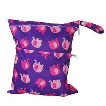 Load image into Gallery viewer, Baby's Cloth Waterproof Diaper Bag Reusable Washable Diaper Bag, Double Zipper