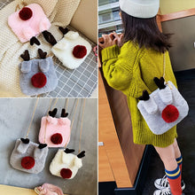 Load image into Gallery viewer, Winter New-style Cute Deer's Plush Single-shoulder Bag, Female Baby's Bag.