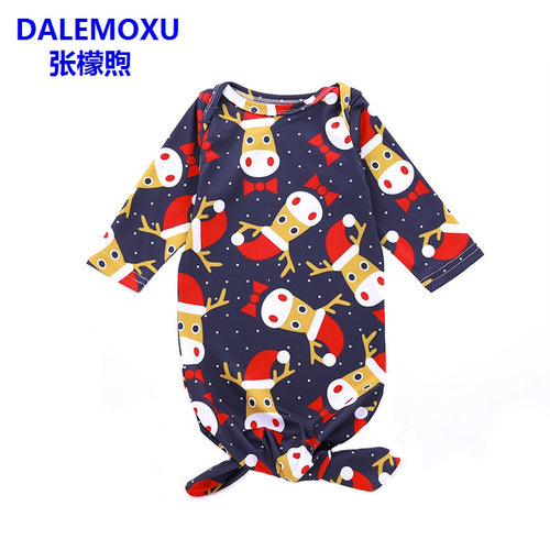 FASHION Newborn Baby's Sleeping Bags Christmas Elk Long Sleeve Swaddle Blanket Boy Girls Swaddle Wrap Outfits