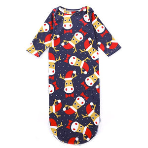 FASHION Newborn Baby's Sleeping Bags Christmas Elk Long Sleeve Swaddle Blanket Boy Girls Swaddle Wrap Outfits