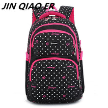 Load image into Gallery viewer, Newset Backpack Schoolbag Polyester Fashion dots School Bags For Teenage Girls and Boys High Quality Backpacks Kids Baby's Bags