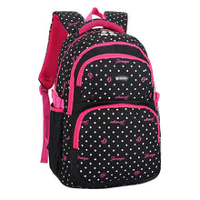 Load image into Gallery viewer, Newset Backpack Schoolbag Polyester Fashion dots School Bags For Teenage Girls and Boys High Quality Backpacks Kids Baby's Bags