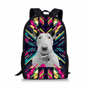 FORUDESIGNS New 2018 Bulldog Terrier Children School Bags For Boys Teenage Backpacks Kids Baby's Bags Schoolbags Bagpack Satchel