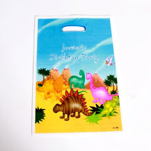 Load image into Gallery viewer, 40pcs/lot Jurassic Dinosaur Gift Bags For Baby's Birthday Party Supplies Plastic  Loot Bag Children Baby Shower Candy Bag