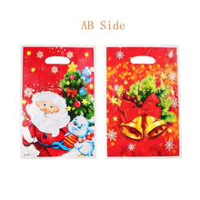 Load image into Gallery viewer, Hot Christmas Theme Bell Santa Claus Gift Bags Plastic Tablecloth Baby&#39;s Birthday Party Supplies  Loot Bag Children Baby Shower