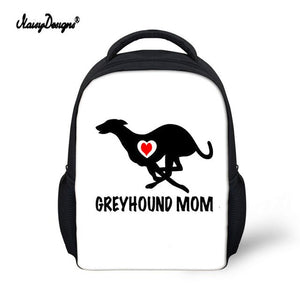 Kid Schoolbag For Child Small School Book Bag Backpacks Galgo Greyhound Dog Printed Baby's Kindergarten Cute Zipper Boy Girl Bag