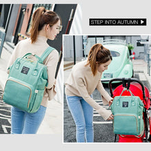 Load image into Gallery viewer, Large Capacity Baby Bag For Mom Dad Travel Backpack Shoulder Bag Design Nursing Bag Baby's Backpack Women Carry Care Bags WBS390
