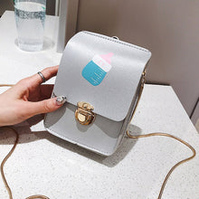 Load image into Gallery viewer, Women Fashion Hasp Shoulder Bags Female PU Mobile Phone Small Messenger Bag Girls Crossbody Bag Pin Buckle Flip Packet