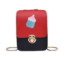 Load image into Gallery viewer, Women Fashion Hasp Shoulder Bags Female PU Mobile Phone Small Messenger Bag Girls Crossbody Bag Pin Buckle Flip Packet