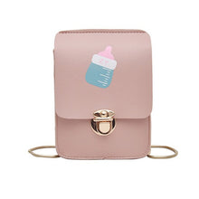 Load image into Gallery viewer, Women Fashion Hasp Shoulder Bags Female PU Mobile Phone Small Messenger Bag Girls Crossbody Bag Pin Buckle Flip Packet