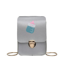 Load image into Gallery viewer, Women Fashion Hasp Shoulder Bags Female PU Mobile Phone Small Messenger Bag Girls Crossbody Bag Pin Buckle Flip Packet