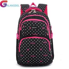 Load image into Gallery viewer, School Backpack Schoolbag Polyester Fashion dots Newest Bags For Teenage Girls and Boys High Quality Backpacks Kids Baby's Bags
